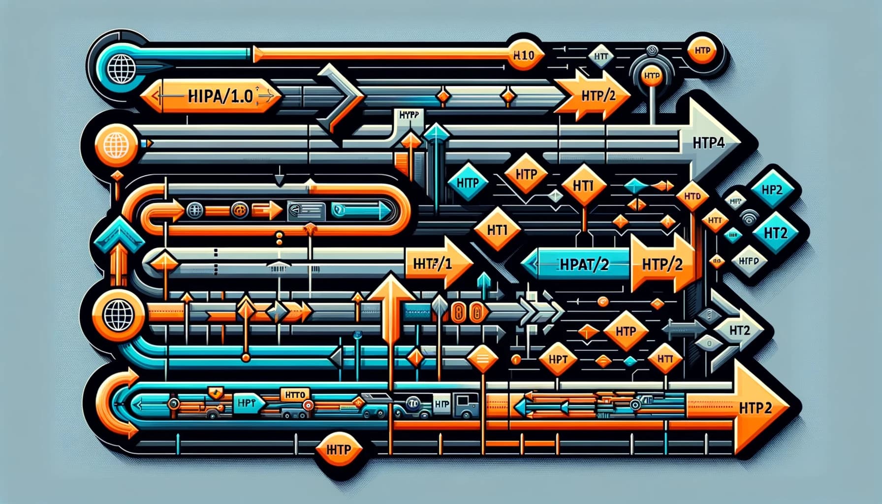 Cover Image for HTTPバージョンごとの違い(1.0, 1.1, 2.0)